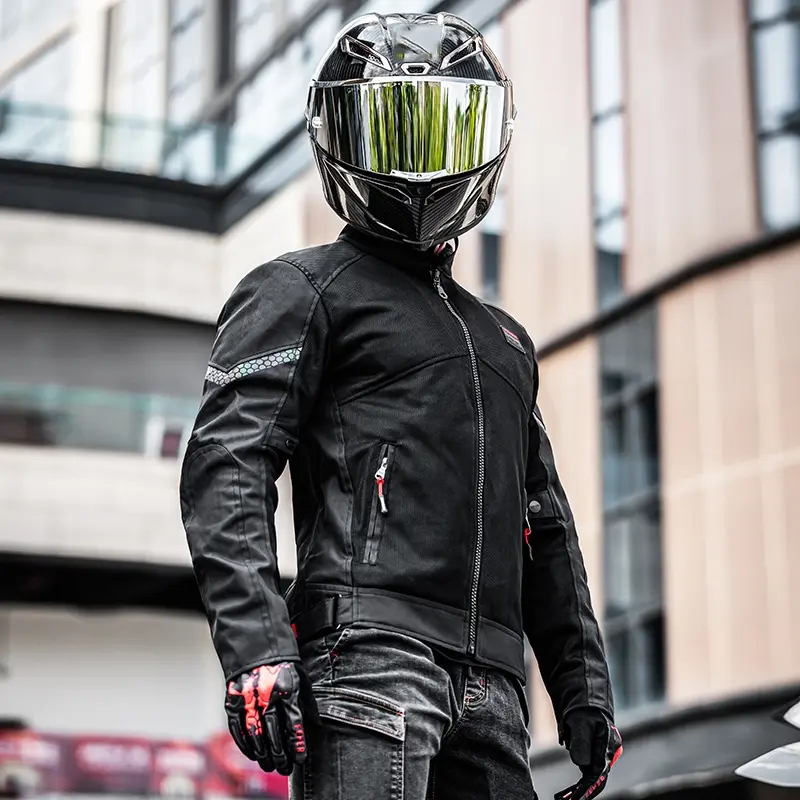 Men's Motorcycle Jacket Summer Clothing Anti-Collision Motorcycles Pant Motocross Off-road CE Protective Gear Motorcyclist Rider