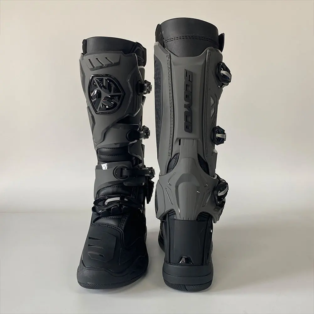 SCOYCO CE Certification Motocross Protective Boots Outdoor Anti-drop Racing Boots  Motorcycle Boots TPU Protection EU 39-46