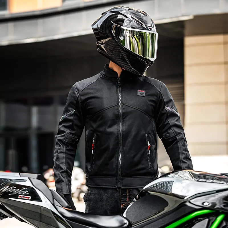 Men's Motorcycle Jacket Summer Clothing Anti-Collision Motorcycles Pant Motocross Off-road CE Protective Gear Motorcyclist Rider