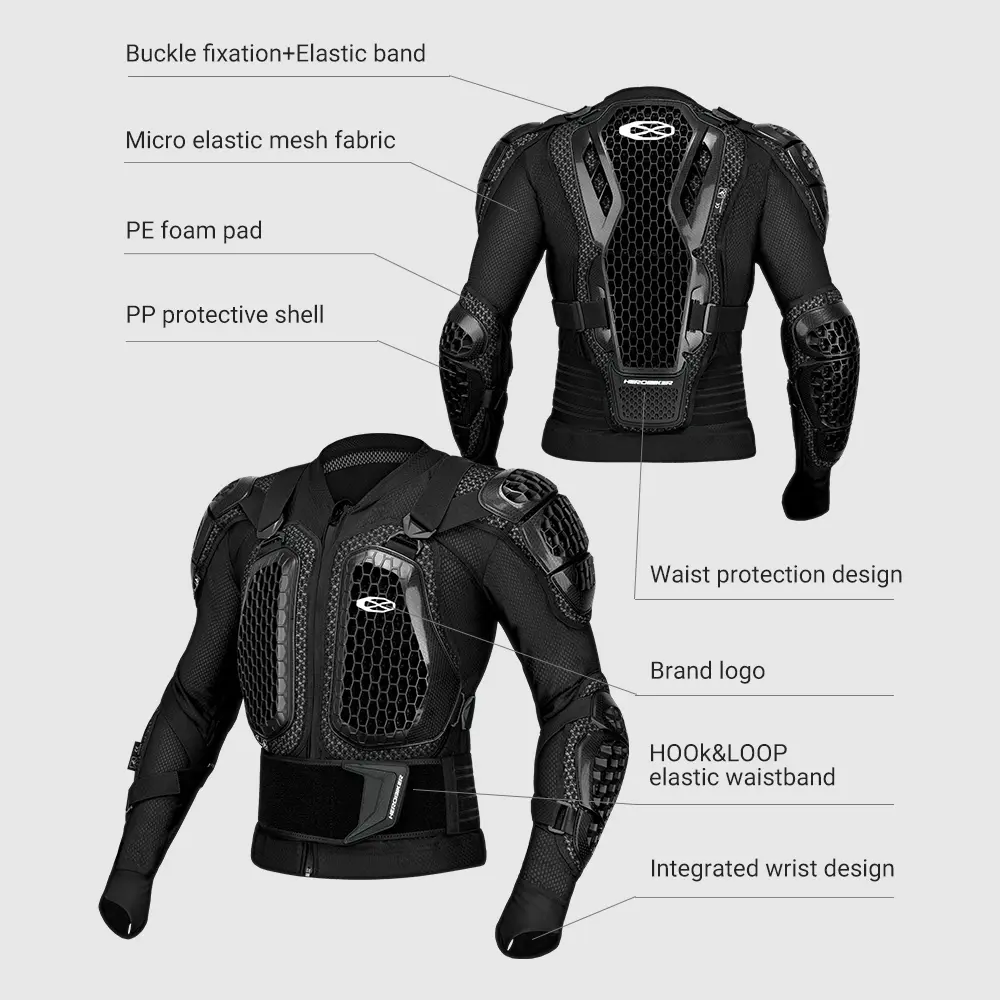 Hot Sale Chest Back Protector Armor Pants Unisex Motocross Impact Gear Ventilated Anti-Scratch Riding Protection For Men Women