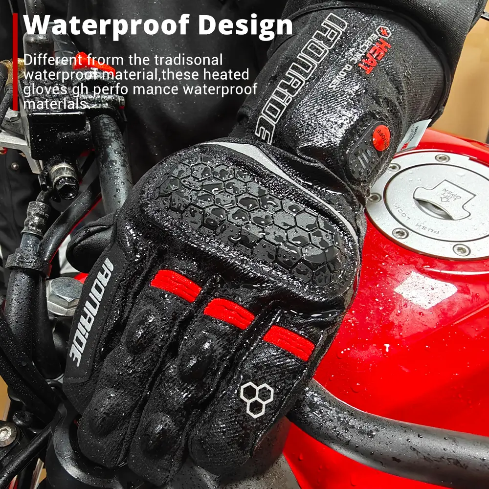 Men's And Women's Motorcycle Heating Gloves For Skiing, Cycling, Keeping Warm, Rechargeable, And Electric Heating Gloves For