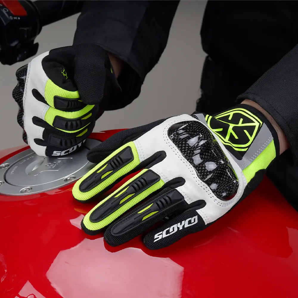 SCOYCO Motorcycle Gloves Windproof All-Season Unisex Wear-Resistant Suitable for Men Women Durable for Daily Riding Needs