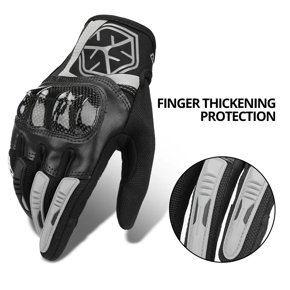 SCOYCO Motocross Gloves Wear-resistant Biker Breathable Gloves Anti-slip Motorcycle Gloves Anti-fall Motorcycle Accessories