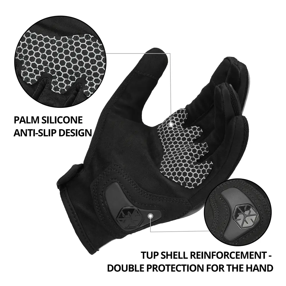 SCOYCO Motocross Gloves Wear-resistant Biker Breathable Gloves Anti-slip Motorcycle Gloves Anti-fall Motorcycle Accessories