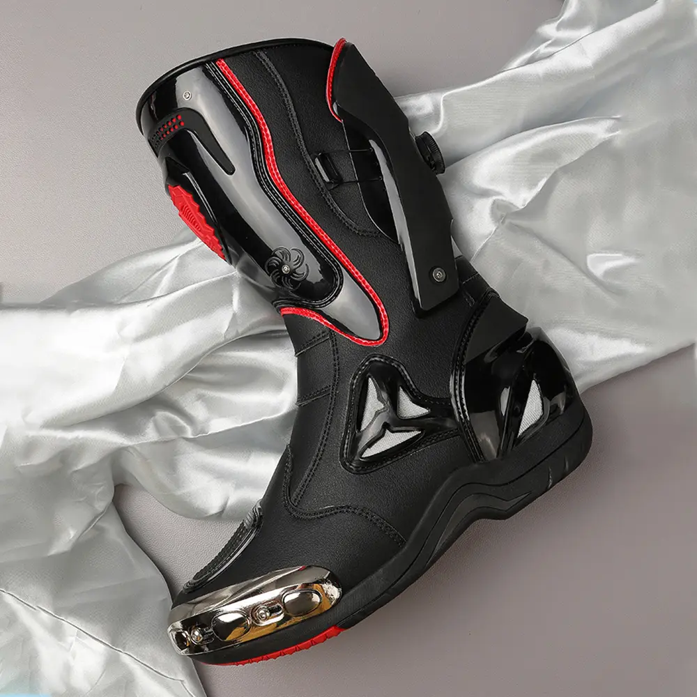 Boots For Motorcyclist Man Breathable Motorcycle Riding Boots For 4 Season Riding Boots Consolidate Stability Motorboats Casual