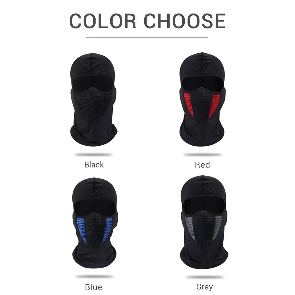 HEROBIKER Balaclava Motorcycle Face Mask Moto Helmet Bandana Hood Ski Neck Full Face Mask Windproof Dustproof Face Shield