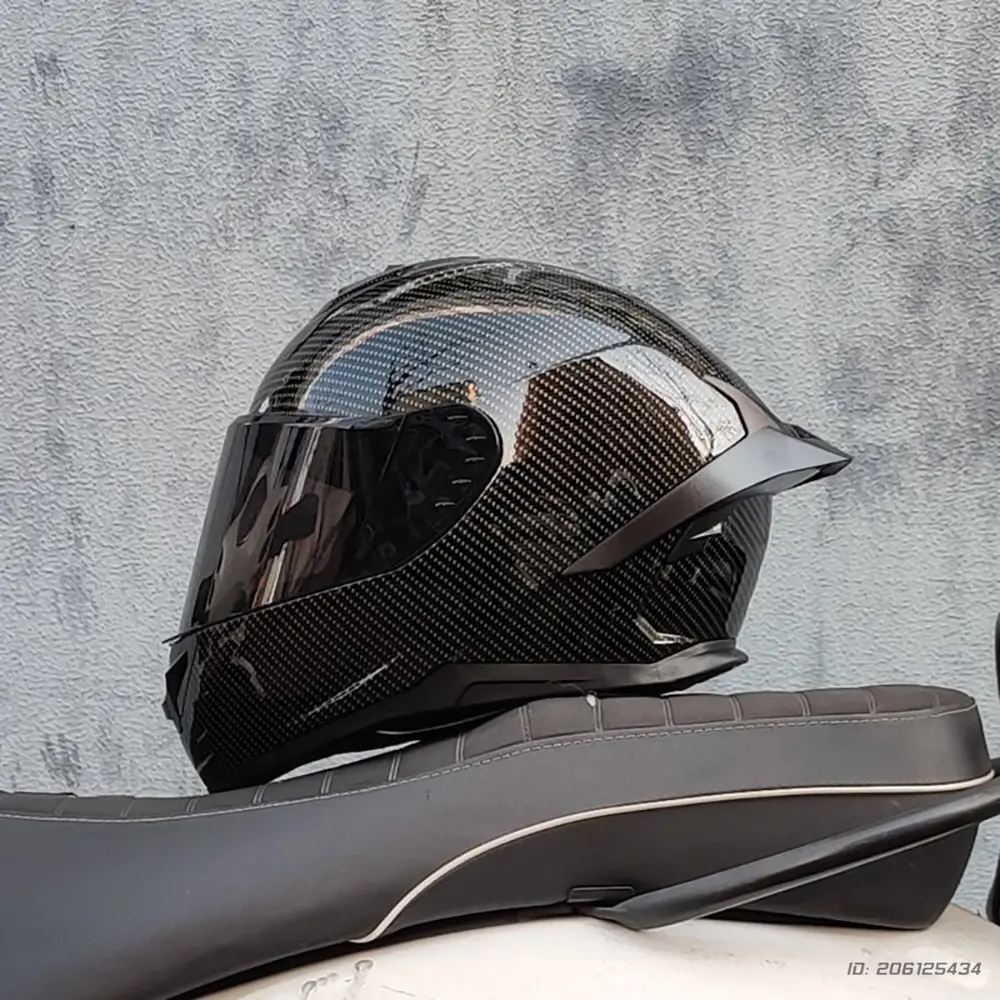 Motorcycle Helmet For Men Full Face Helmets Motorbike Racing Safety Helmet Moto Summer Personality Locomotive Big Tail Helmet