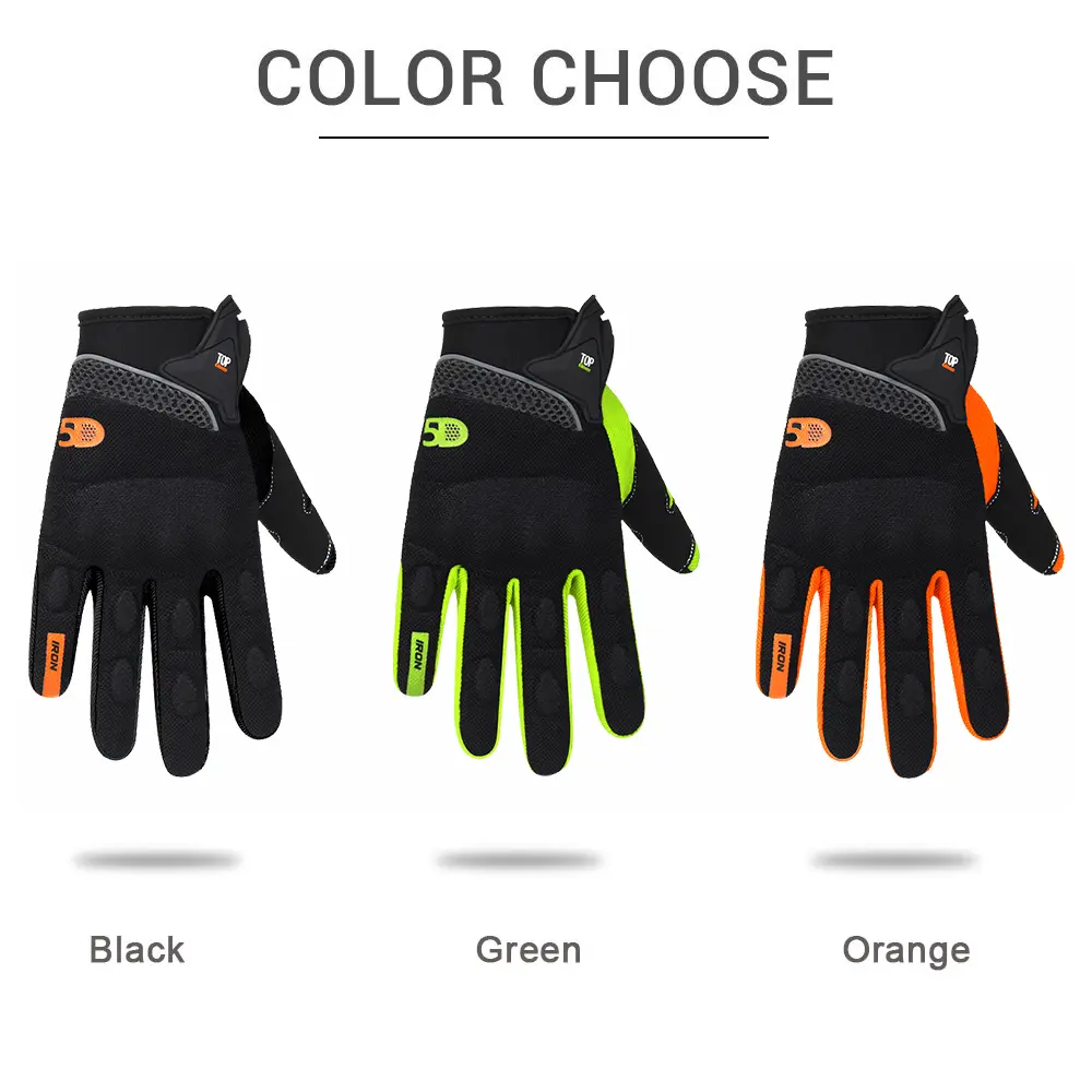 IRONRIDE Summer Motorcycle Gloves Breathable Guantes Moto Protective Men's Touch Screen Off-Road Gloves Motorbike Riding Gloves