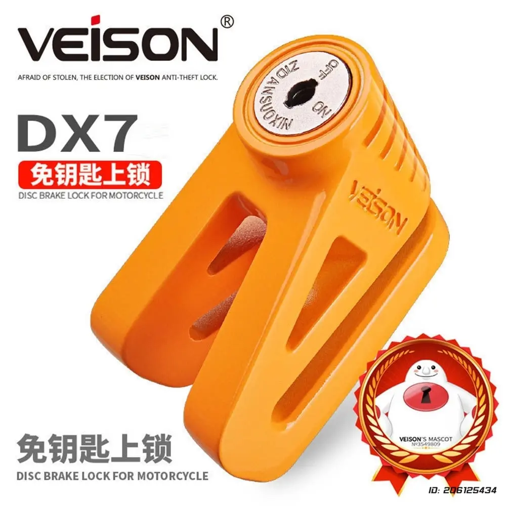 Motorbike Disc Brake Lock Outdoor Motor-Bike Scooter Lock Electric Motorcycle Anti-theft Lock Waterproof Bicycle Accessories