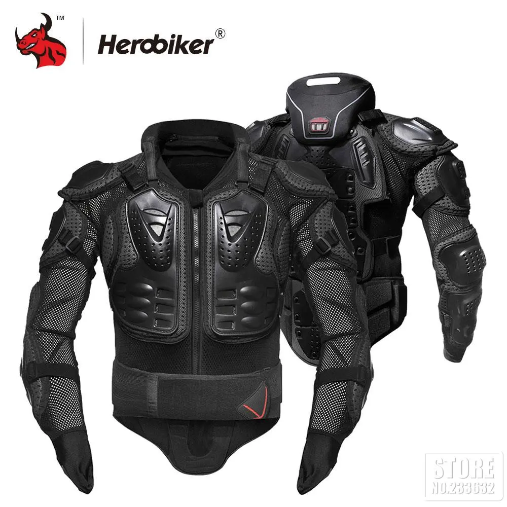HEROBIKER Motorcycle Jackets Men Women Turtle Full Body Armor Protection Jackets Motocross Enduro Racing Protective Gear