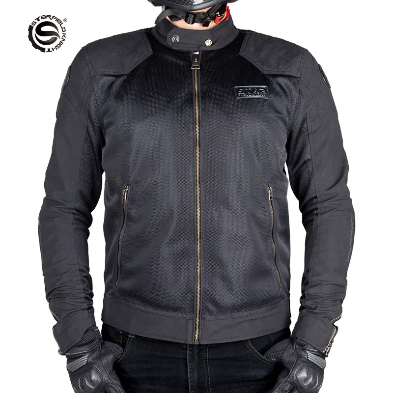 Motorcycle Jacket Man Summer Breathable Mesh Wear Resistant Motor Bike Jacket Chaqueta Moto Hombre CE Certified Protective Gear