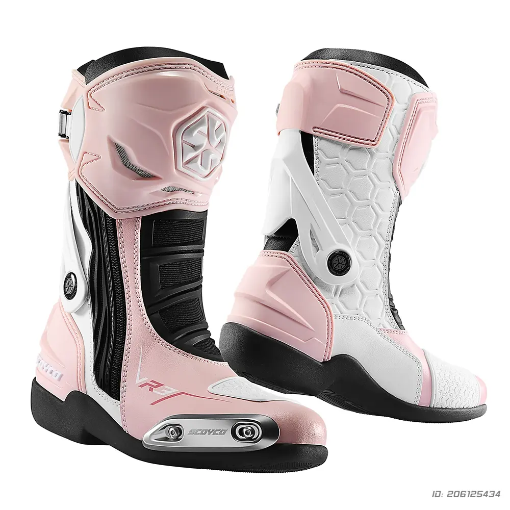 Motorcycle Boots Women Riding Durable Anti-Slip Professional Motorbike Protective Shoes Motocross Boots Waterproof Windproof