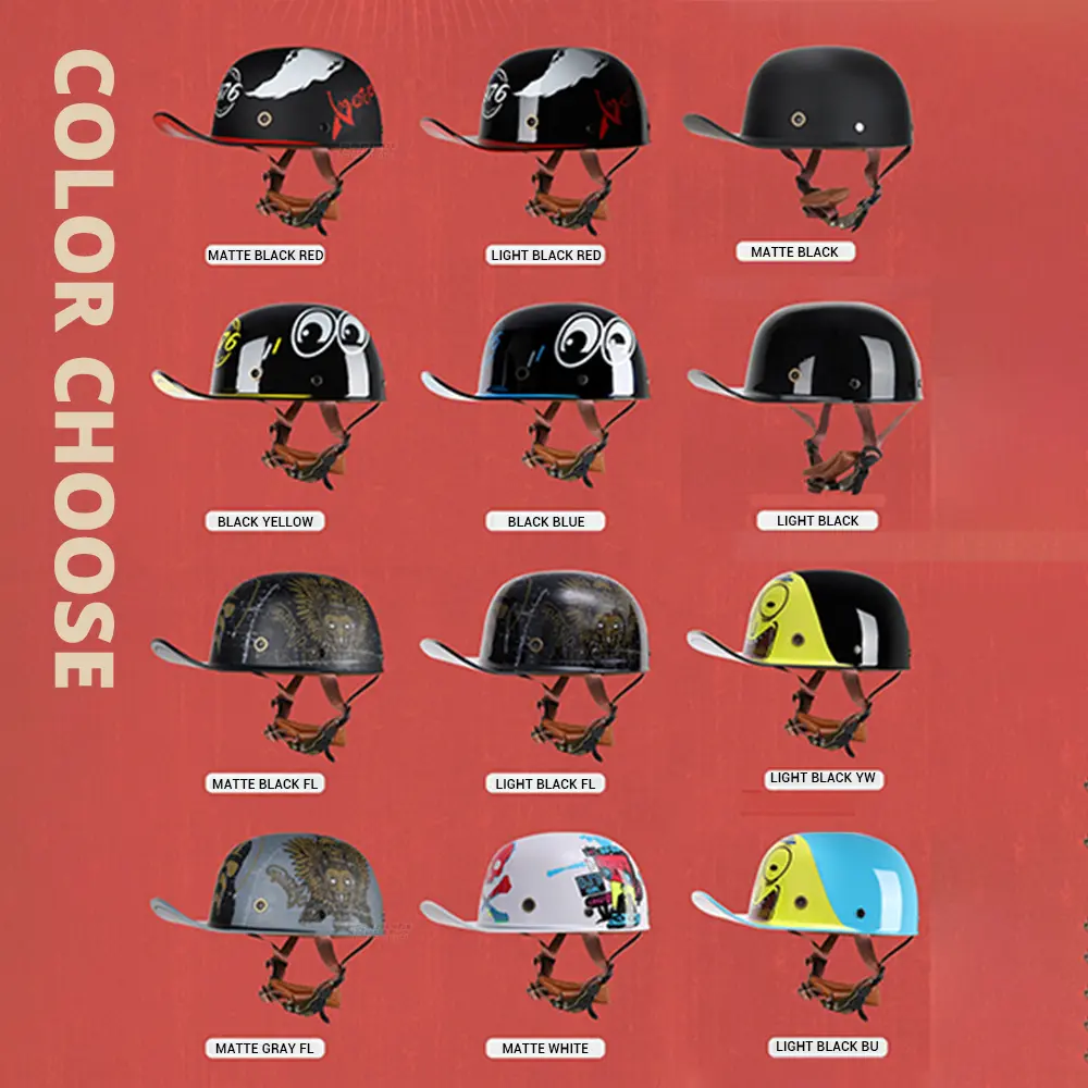 HNJ Motorcycle Helmet For Men Women Bike Bicycle Half Face Helmet Adults Equipment Bicycle Scooter Baseball Cap Safety Helmet