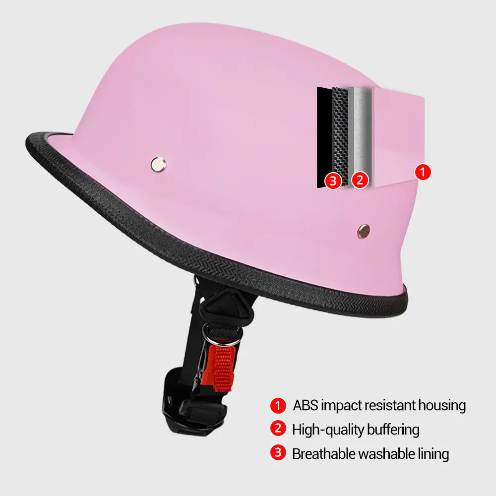 DOT Certified Retro Motorcycle Half Helmet With Eyewear Vintage Unisex Open Face Helmet S-XXL For Cruiser Custom Riders