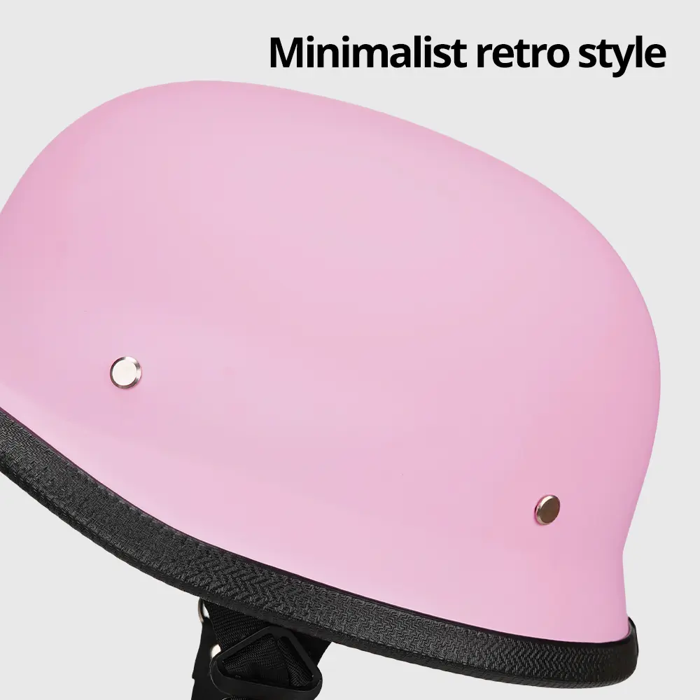 DOT Certified Retro Motorcycle Half Helmet With Eyewear Vintage Unisex Open Face Helmet S-XXL For Cruiser Custom Riders