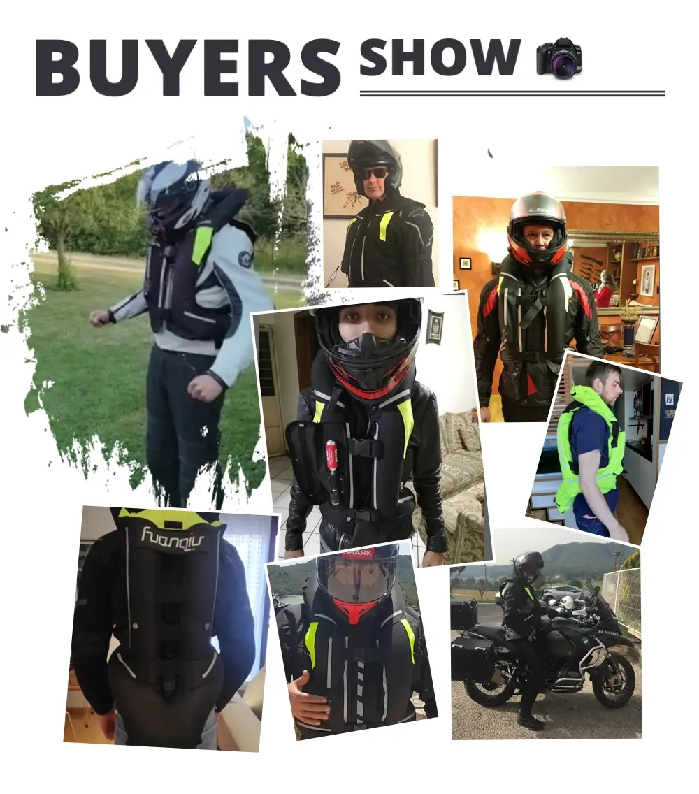 Motorcycle Racing Airbag Vest Men's Motorcycle Protective Vest Reflective Safety Multi-style Non-slip And Anti-collision