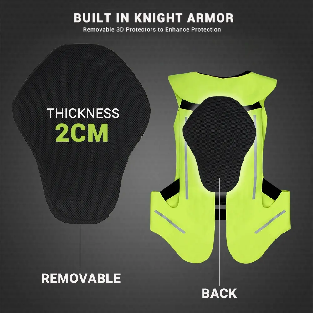 Motorcycle Racing Airbag Vest Men's Motorcycle Protective Vest Reflective Safety Multi-style Non-slip And Anti-collision