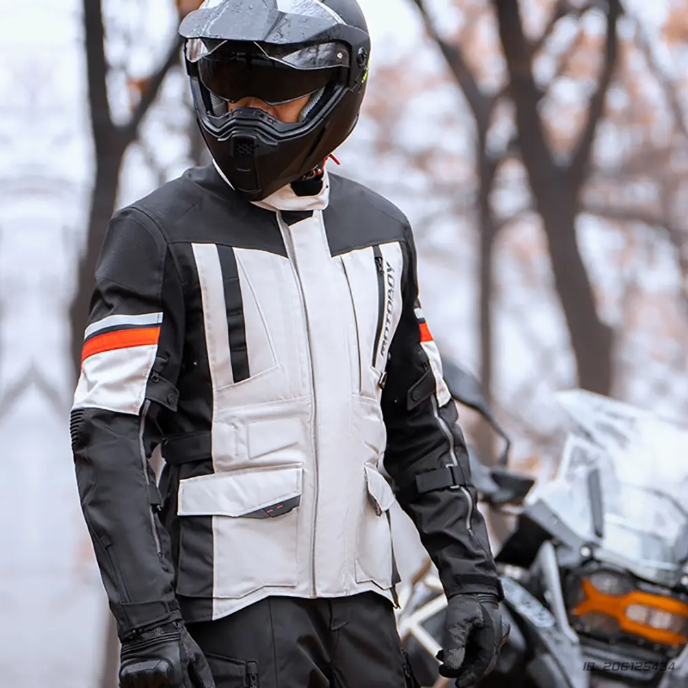 Motorcycle Jacket Anti-fall Motorbike Cycling Jacket Waterproof Windproof Motocross Riding Clothing Protection Four Seasons
