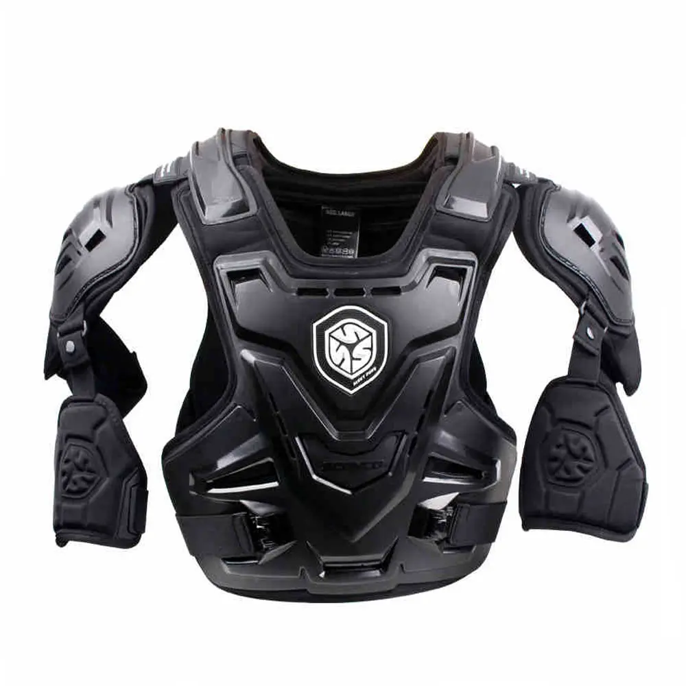 SCOYCO Motorcycle Jacket Body Armor Motocross Chest Back Protector Motocross Off-Road Racing Vest+Motorcycle Knee Protector