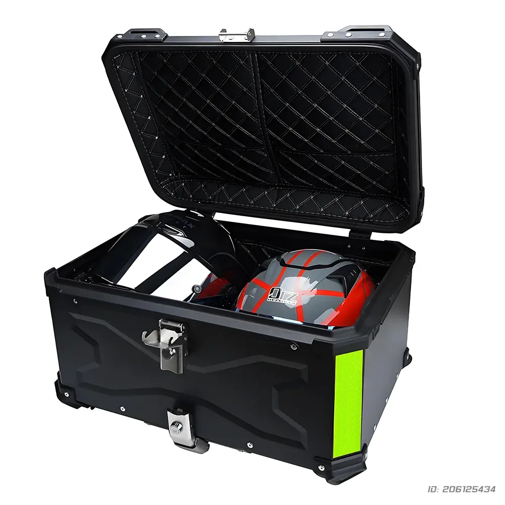 65L Motorcycle Top Box Universal Aluminum Alloy Waterproof Tail Box Trunk Anti-Theft Storage For Touring Motocross Accessories