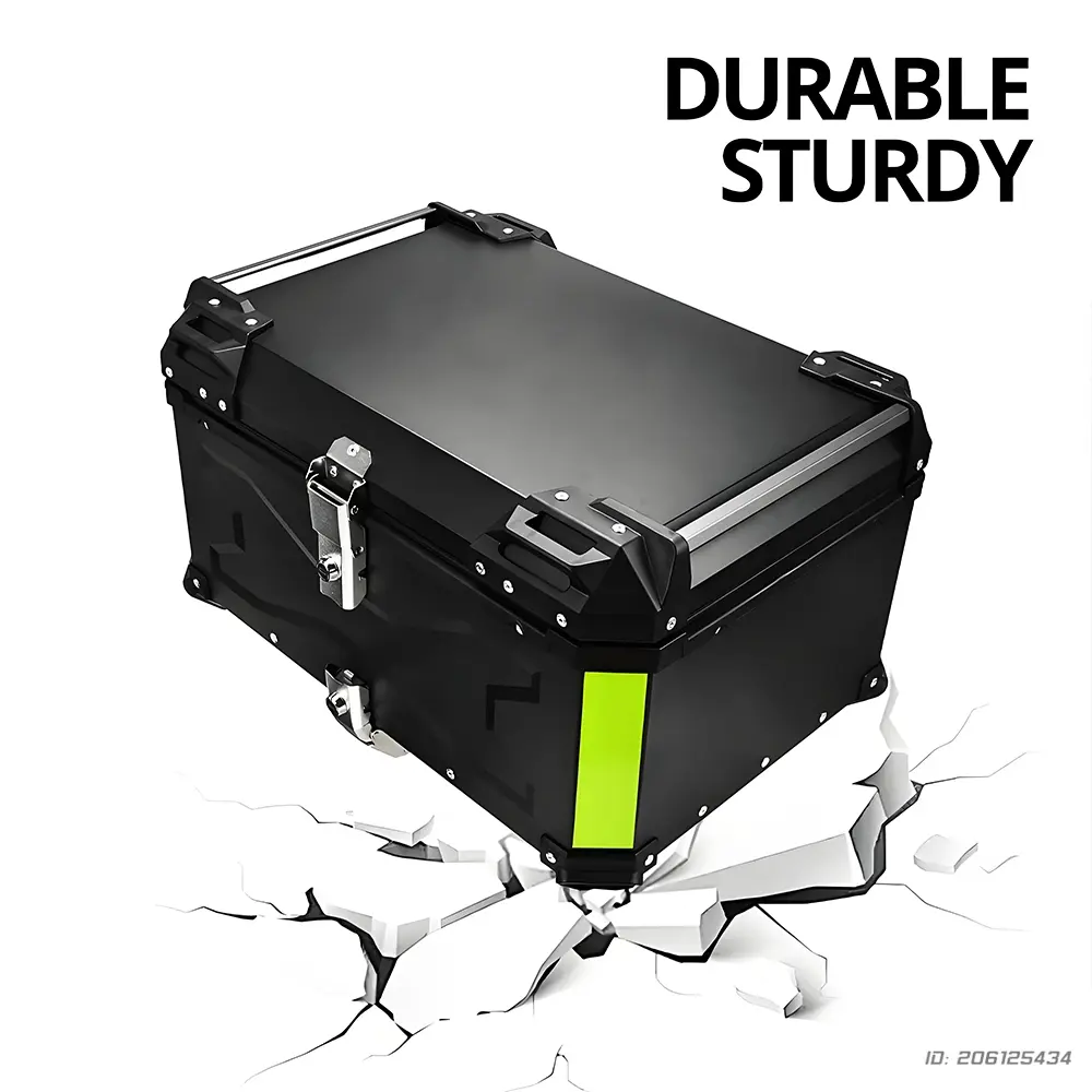 65L Motorcycle Top Box Universal Aluminum Alloy Waterproof Tail Box Trunk Anti-Theft Storage For Touring Motocross Accessories
