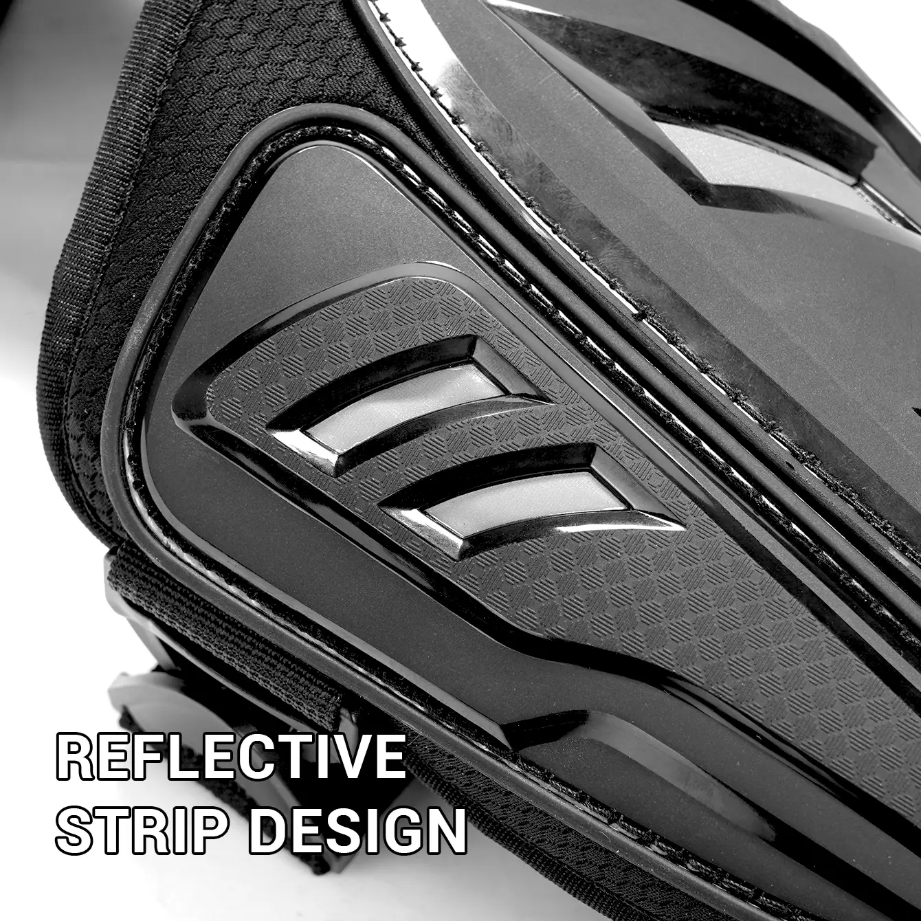 Motorcycle Knee Elbow Set 4-Piece Set - Heavy Duty Impact Protection Adjustable Straps CE Certified Universal Fit for Riders