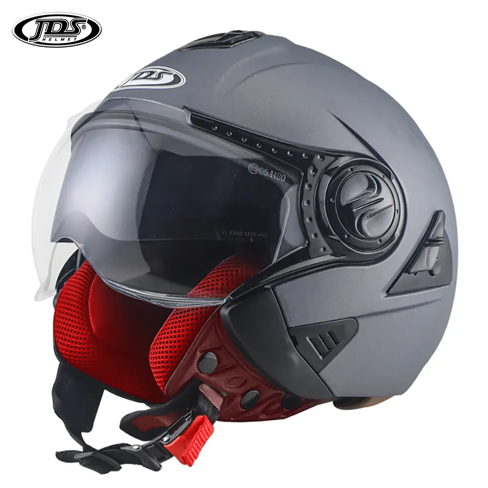 Motorcycle Helmet Double Lens Moto Helmet Open Face Motorcycle Racing Off Road Helmet Casco Moto Capacete Casque Black 8 Colors