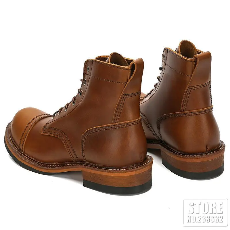 Men Boots 2023 New Arrival Motorcycle Boots High Quality Retro Comfortable Leisure Tooling Work Ankle Workwear Boots 5 Colors