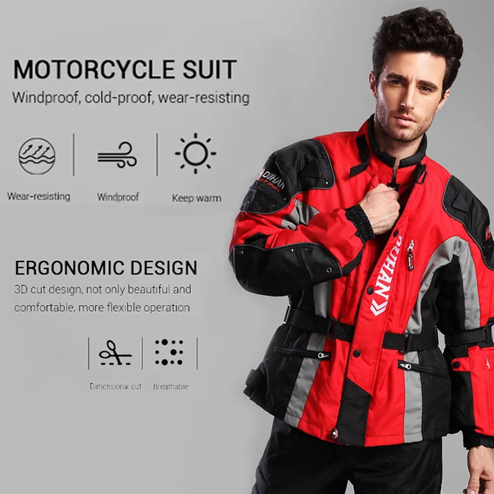 New Winter Motorcycle Jacket Warm Motorcycle Pants Wear-resistant Motorcycle Motocross Jacket Windproof Moto Protector