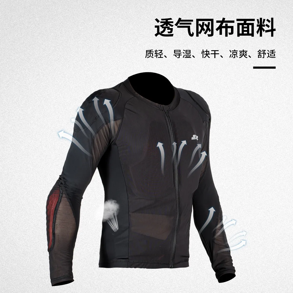 Men Motorcycle Jacket Body Armor CE2 Certified Summer Motocross Riding Clothing Protection Racing Reflective Breathable Mesh