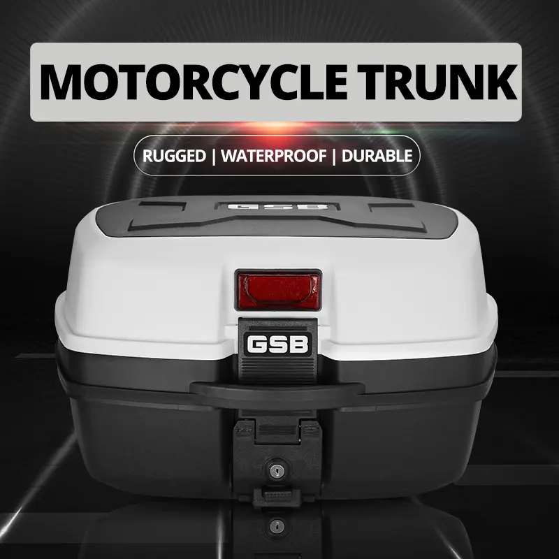 35L Thickened Motorcycle Trunk Motorcycle Trunk Scooter Tool Box Storage Box Electric Car Trunk Helmet Storage Trunk Universal