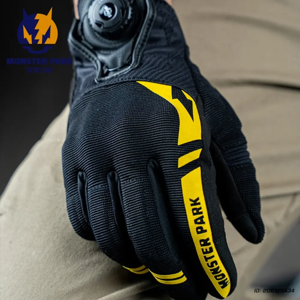 New Motorcycle Riding Gloves Touch-screen Rotating Buttons Tightness Motocross Racing Protective Summer Breathable Moto Gloves