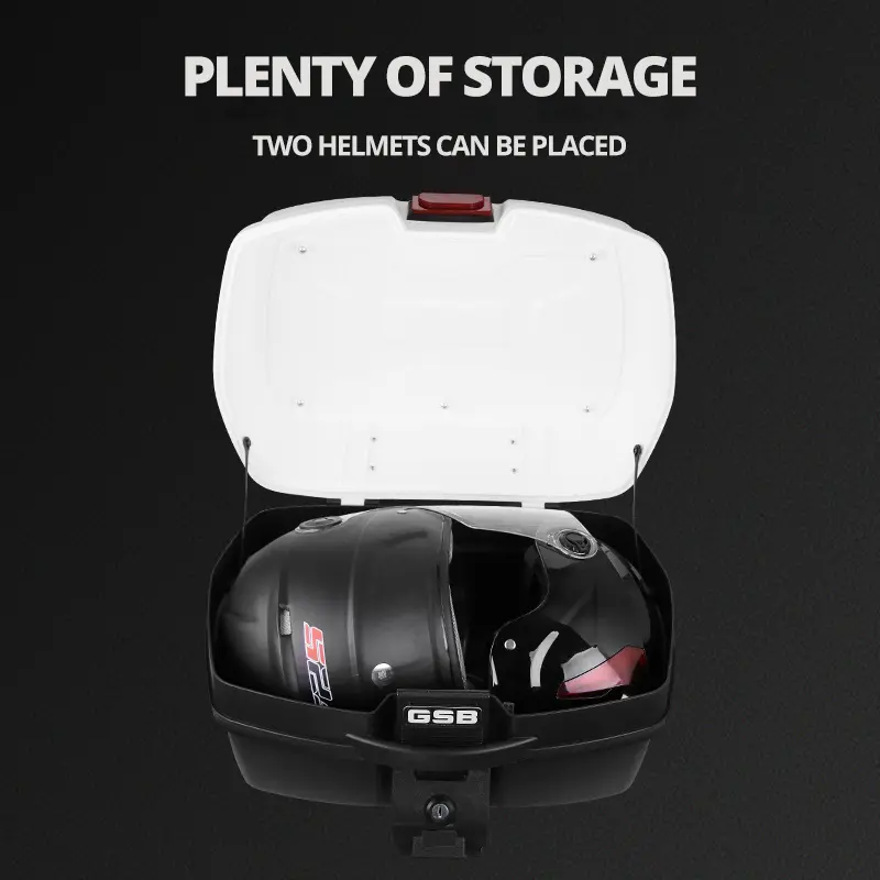 35L Thickened Motorcycle Trunk Motorcycle Trunk Scooter Tool Box Storage Box Electric Car Trunk Helmet Storage Trunk Universal