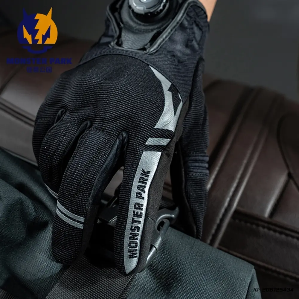 New Motorcycle Riding Gloves Touch-screen Rotating Buttons Tightness Motocross Racing Protective Summer Breathable Moto Gloves