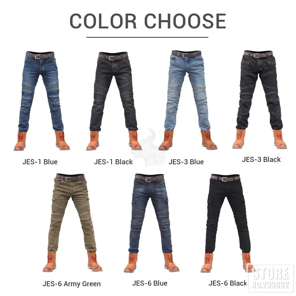 New Motorcycle Riding Jeans Knees Hip Pads Motocross Racing Pants Motorbike Cycling Trousers Protective Pants Spain Available