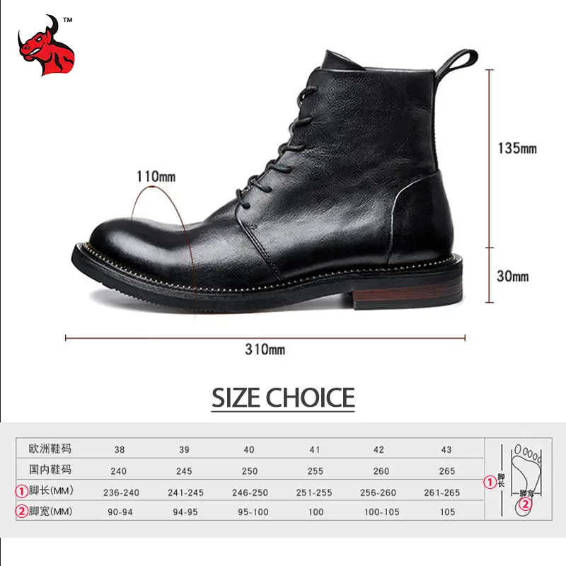 Motorcycle Boots Men Motocross Riding Boots Retro High Top Motorbike Boots Tactical Boots Leather Durable Outdoor Sneakers Women