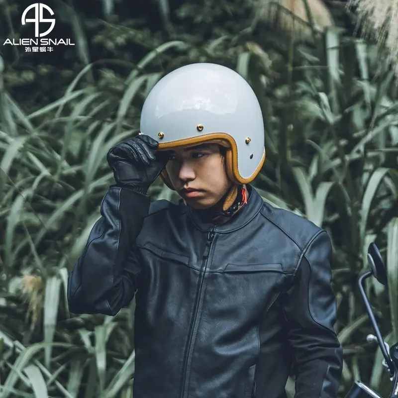 Jet Helmet Open Face Helmets For Motorcycle Casco Moto Jet Scooter Bike Helmet For Men Women 3/4 Open Half Helmet DOT Approved