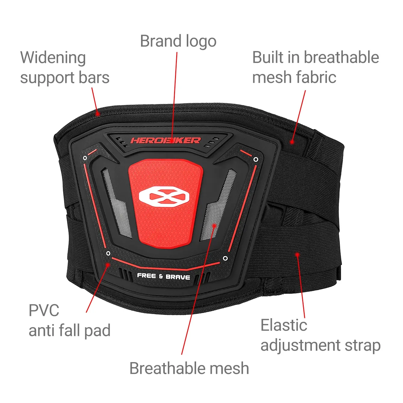 Motorcycle Waist Protector Adjustable Moto Waist Belly Motocross Professional Motocross Guard Riding Protective Accessories