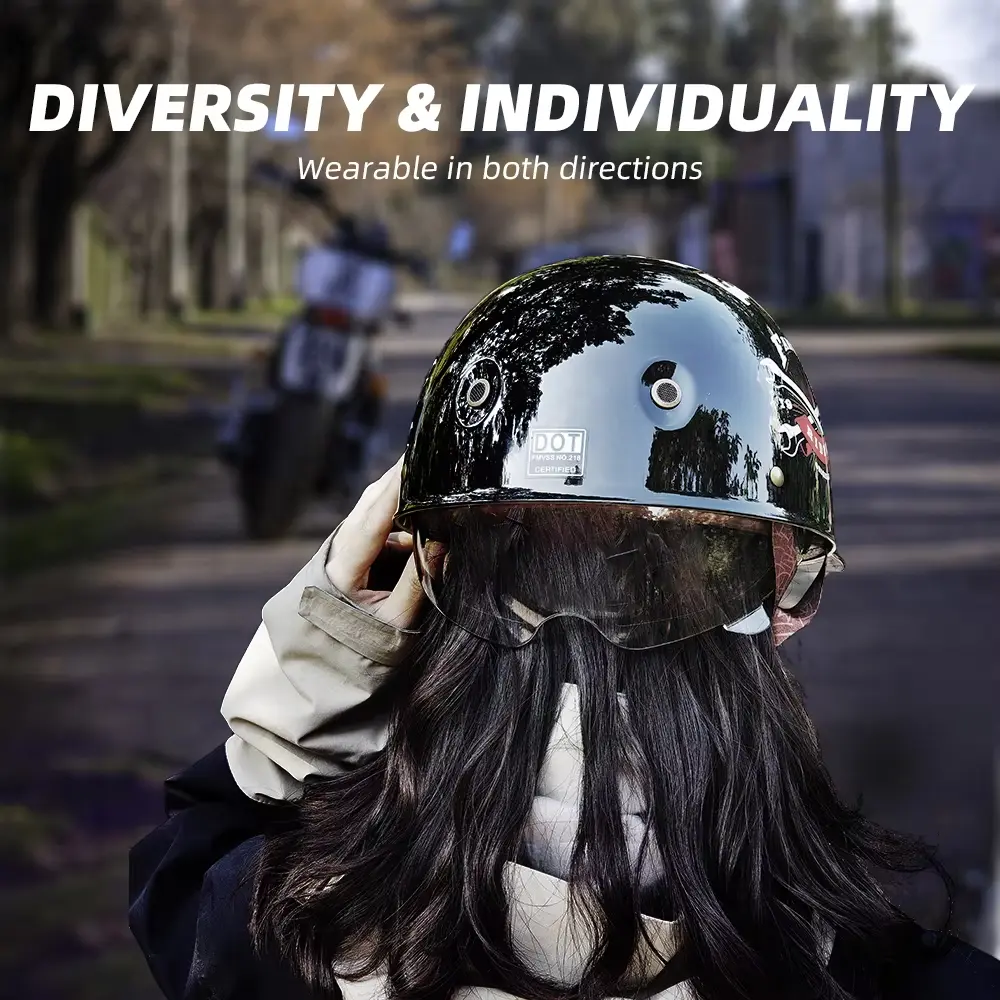 Summer Retro Motorcycle Half Helmet Mesh Ventilated Open Face Design Lightweight Breathable For Vintage Scooter Cruiser Riding