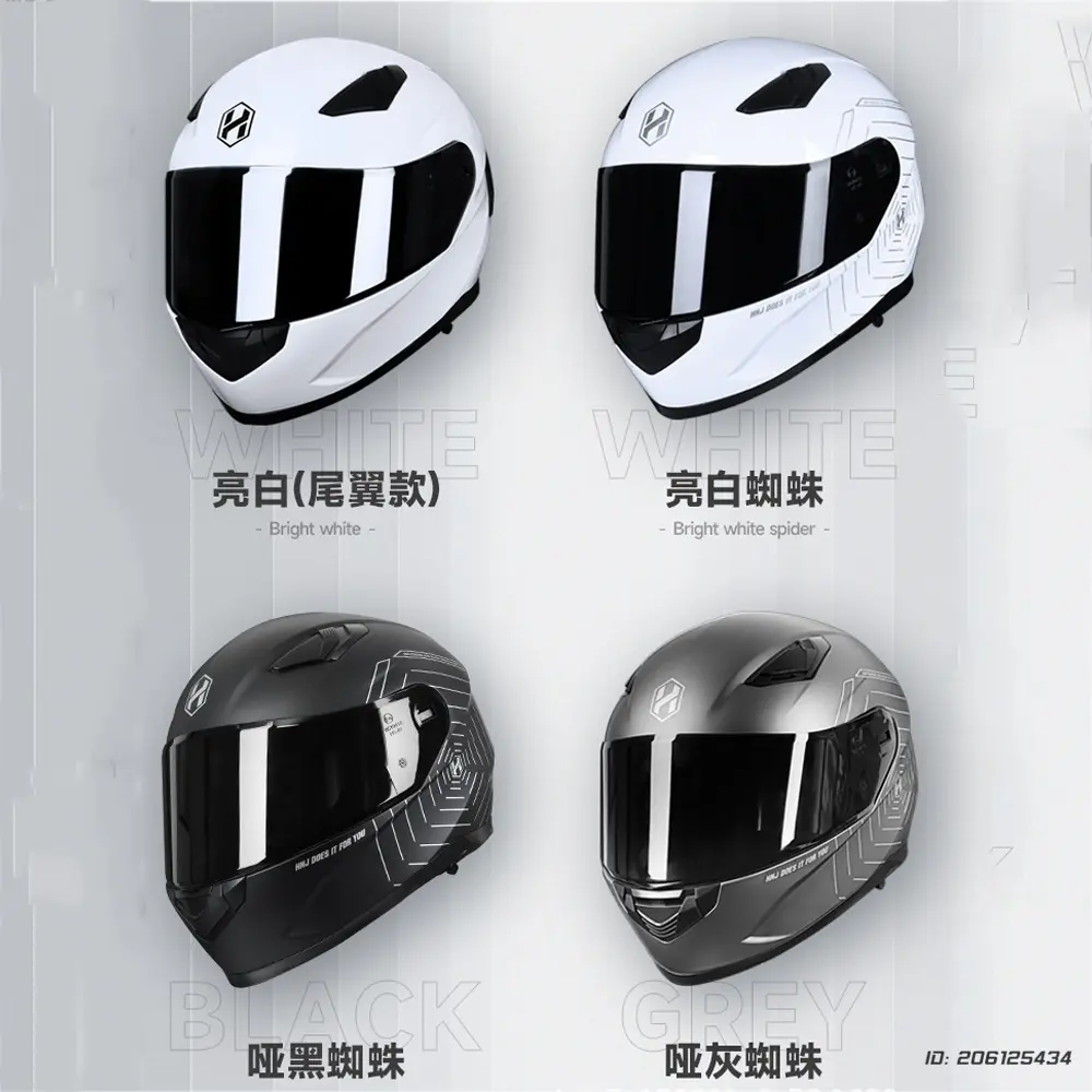 Motorcycle Helmet Full Face DOT Approved Motorcross Racing Helmet Summer Casco Moto Double Lens ABS Material Safety Moto Helmets