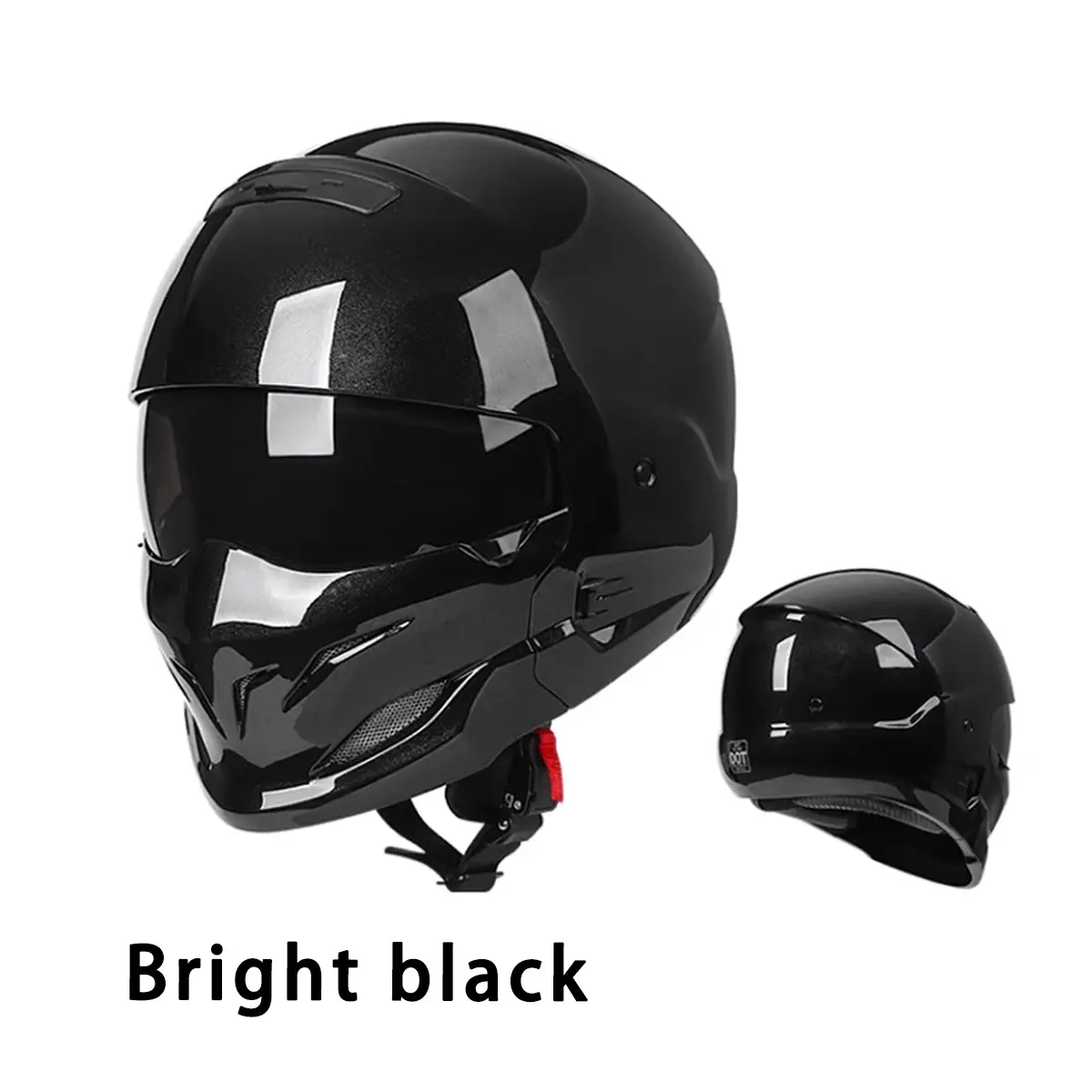 Combination Moto Helmet Detachable Multi-purpose Combination Helmet Motorcycle Locomotive Personality Half Predator Helmet