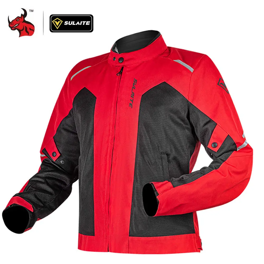Summer Breathable Motorcycle Jacket Anti Drop Wear-resistant Men's Motorcycle Riding Jacket Reflective Mesh Motorbike Jacket