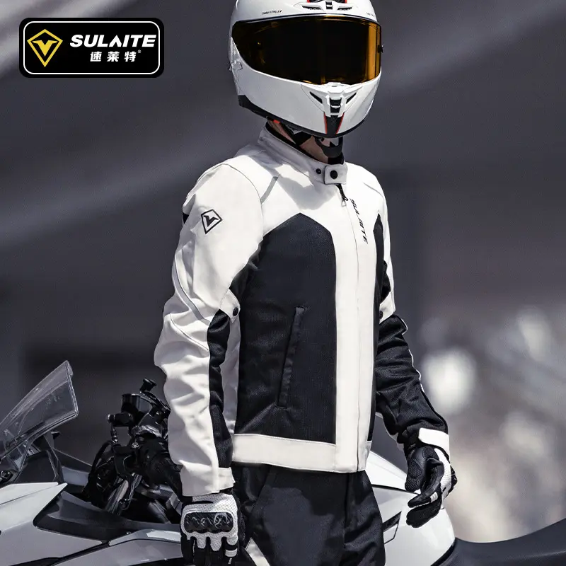 Summer Breathable Motorcycle Jacket Anti Drop Wear-resistant Men's Motorcycle Riding Jacket Reflective Mesh Motorbike Jacket