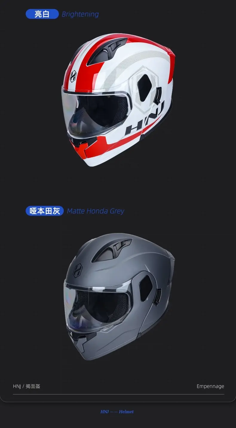 Full Face Motocross Helmet Flip Up Motorcycle Double Lens Street Moto Helmets DOT Approved Moto Cascos Safety Protective Helmet