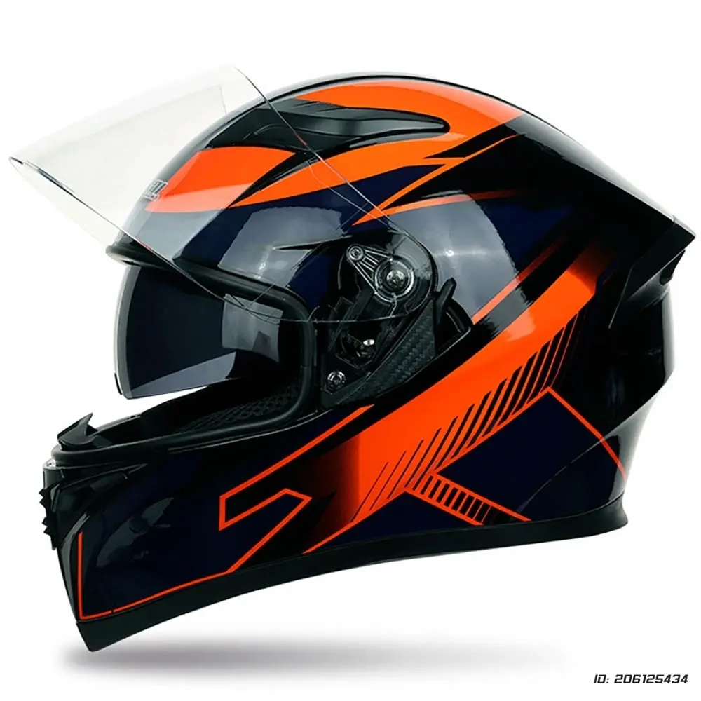 Motorcycle Helmet Full Face Double Lens Off-Road Racing Helmet Racing Capacete Modular Helmets Cascos Para Moto Capacete De Moto