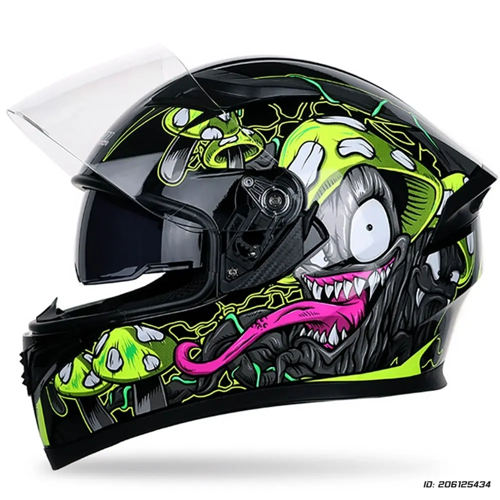 Full Face Motorcycle Helmet Retro Casco Moto Helmet Capacete Modular Helmets Anti Fall Wear-resistant Safety Protective Helmet