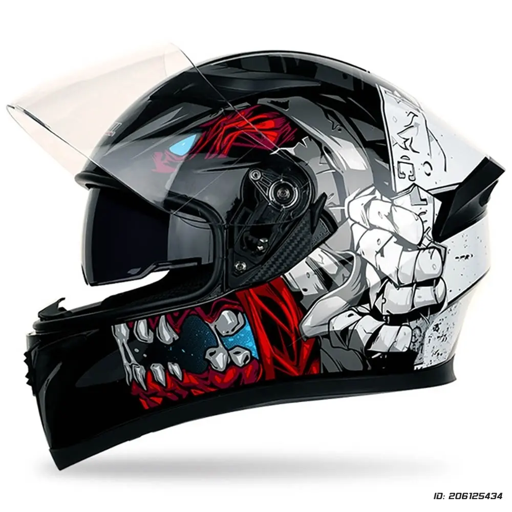 Full Face Motorcycle Helmet Retro Casco Moto Helmet Capacete Modular Helmets Anti Fall Wear-resistant Safety Protective Helmet