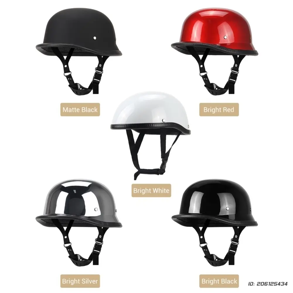 Motorcycle Half Helmet Casco Moto German Style Motobike Helmets Summer Open Face Retro Motocross Helmet Motorcycle Accessories