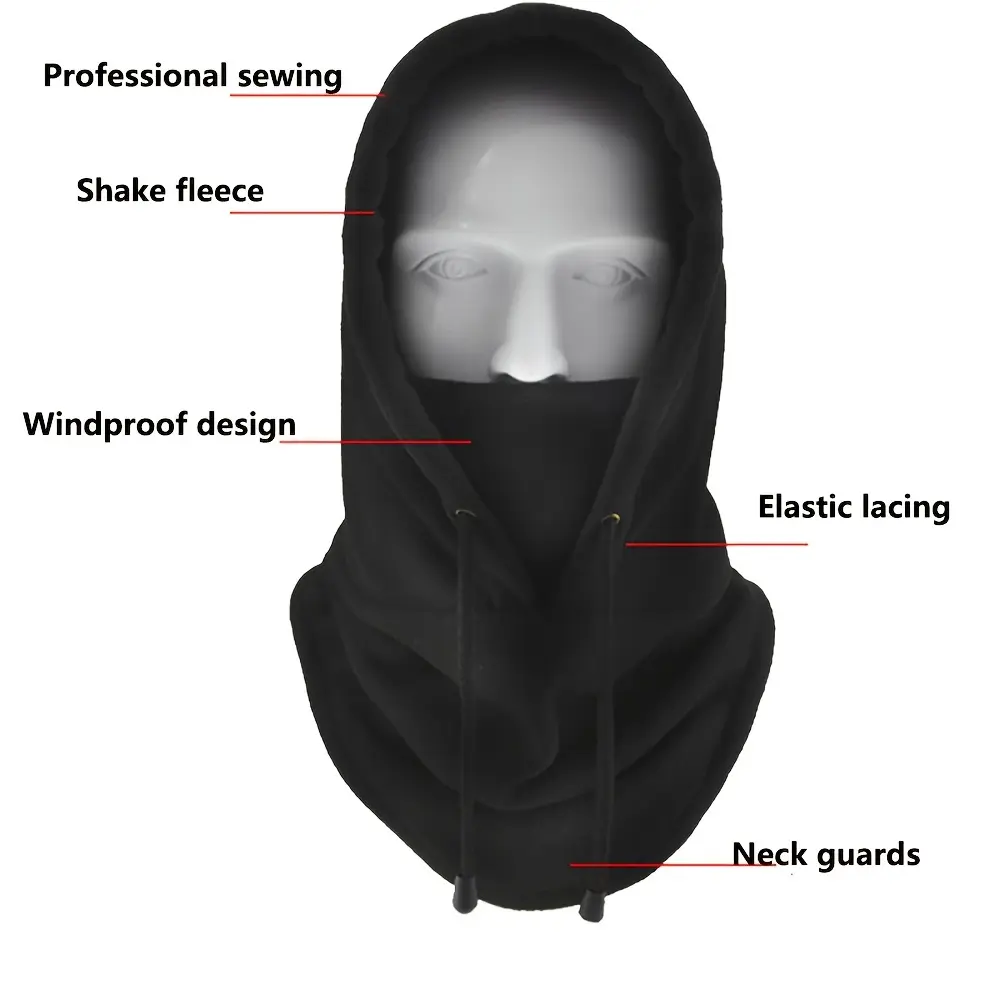 Thermal Motorcycle Face Mask Warm Ski Face Mask Hood Helmet Balaclava Hat Headwear Motorbike Face Mask