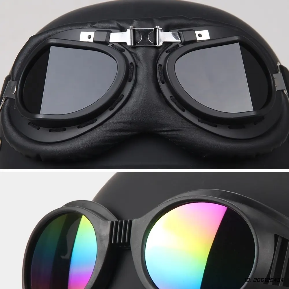 Motorcycle Half Helmet Casco Moto German Style Motobike Helmets Summer Open Face Retro Motocross Helmet Motorcycle Accessories